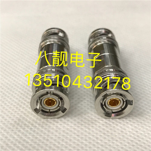 三同轴连接器PL75-47三同轴BNC公1533B三卡口BNC公转公直通转接头