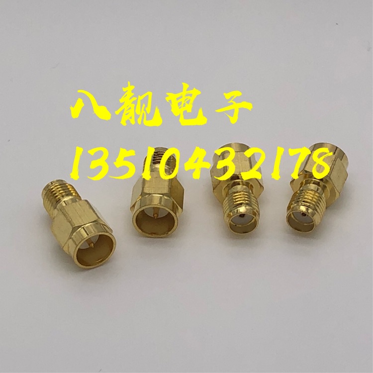 RP-SMA-KJ转接头SMA公对母无螺纹快速插拔转换头SMA-JK快插转接