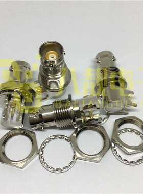 1533B三同轴BNC直角弯母头TRB-KYWE三卡口BNC母座焊接PCB板Triax