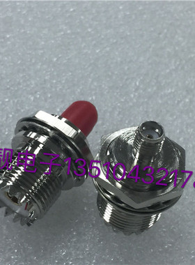 UHF/SMA-KKY 转接头 SL16母转SMA母 带螺母垫片 SL16-KY转SMA-K