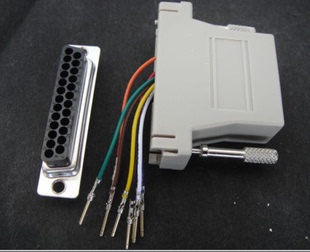 DB25公转RJ45母座DB25母转RJ45DB25公母转网络水晶头母座拍下备注