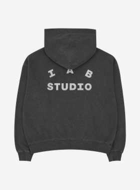 IAB STUDIO Hoodie秋冬加绒男女同款潮牌卫衣外套连帽衫