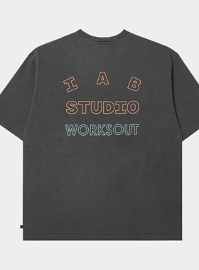 25 IAB STUDIO T-Shirt 纯棉复古水系男女款圆领上衣潮牌短袖T恤