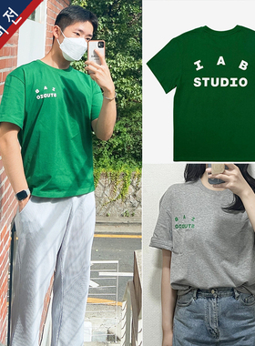 IAB STUDIO潮牌韩国工作室男女同款夏季短袖T恤纯棉上衣