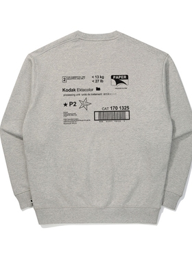 Kodak新款25FW秋冬男女款潮牌重磅纯棉上衣宽松长袖卫衣外套