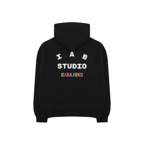 IAB STUDIO Harajuku潮牌宽松秋冬男女连帽卫衣加绒长袖外套上衣