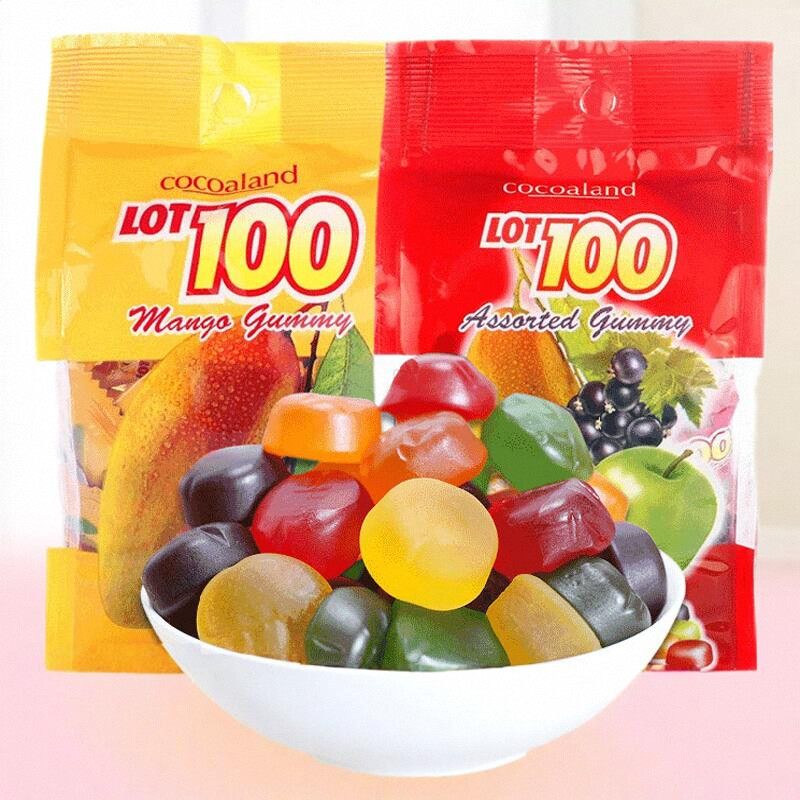 马来西亚LOT100一百份 100分软糖  cocoaland果汁软糖年货喜糖1kg