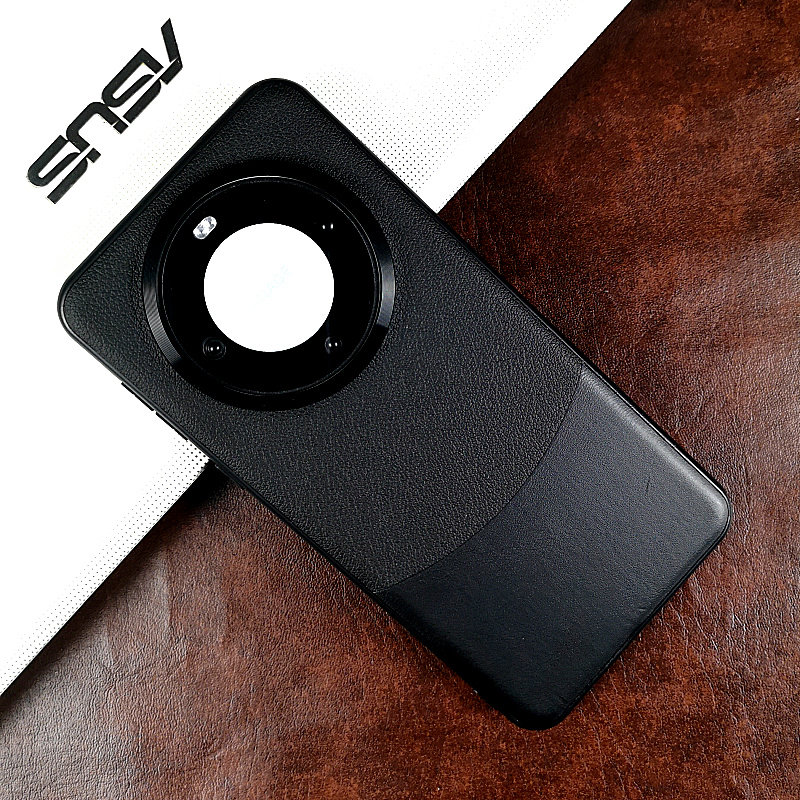 适用华为mate60pro手机壳真皮皮套新款防摔mate60保护套拼接皮套mate60pro+外壳素皮皮质高级感高档商务男款