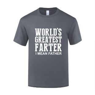 Farter Worlds Mean Father Greatest 搞笑滑稽父亲节礼物T恤男