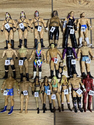 关节可动摔跤人偶wwejakks