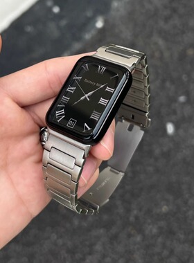 工字不锈钢简约腕带适用小米10pro/9pro红米watch6/5表带夏天男女