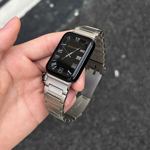 工字不锈钢简约腕带适用小米10pro/9pro红米watch6/5表带夏天男女