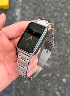 三株金属不锈钢腕带适用于小米手环9pro手表表带8pro红米watch5/4