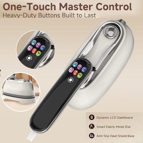 110V手持挂烫机液晶显示屏智能六档调节便携式熨衣机电熨斗烫衣机