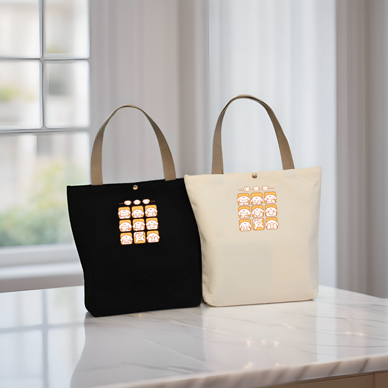 帆布袋大容量手提袋环保定制小众学生拎书袋便携上班手提包小布袋