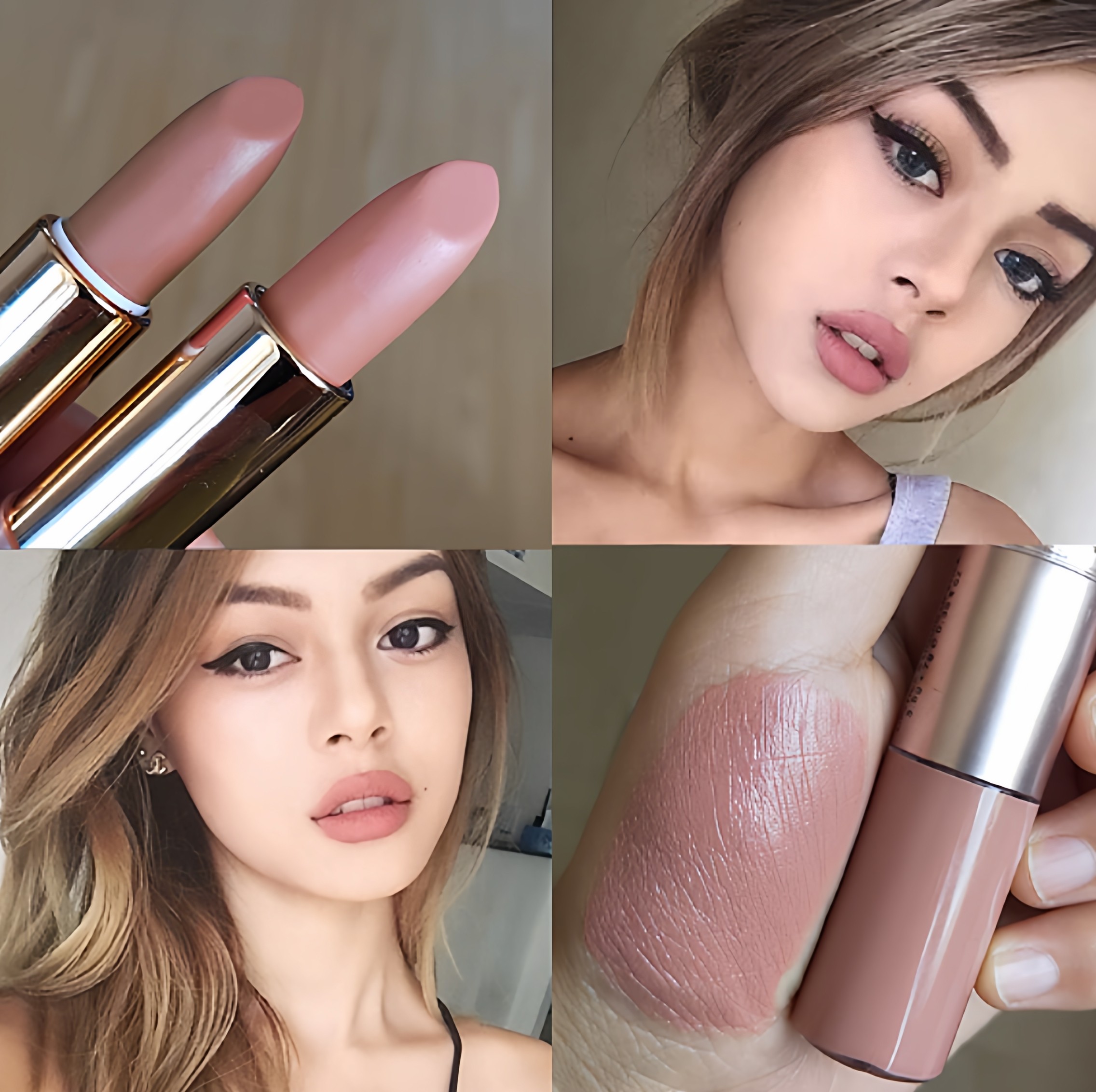 欧美妆小众品牌裸色口红奶茶色唇釉哑光雾面女双头灰裸色系吃土,彩妆/香水/美妆工具,唇膏/口红,淘宝优惠券,粉丝福利购,淘宝优惠卷