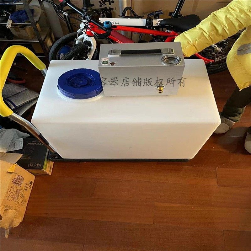 110L加厚牛筋船用塑胶油桶220斤食品级方槽罐耐用防渗漏配进出口