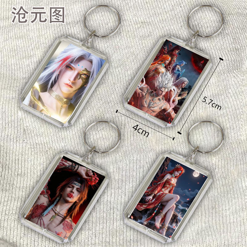 沧元图周边透明亚克力照片钥匙扣图片
