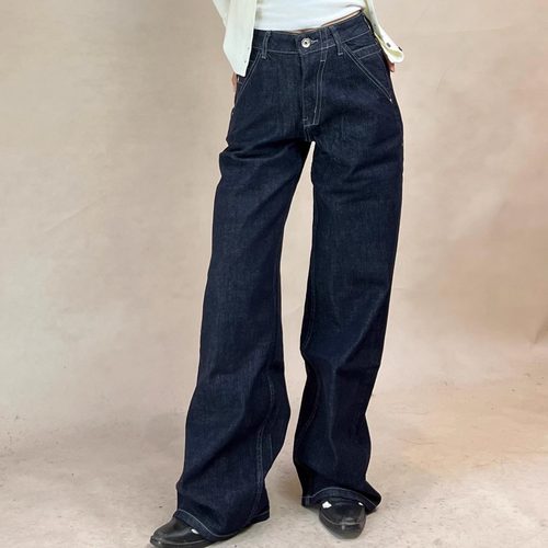 TheDINA|2026春季新款复古原色中腰弹力修身显瘦直筒牛仔裤女