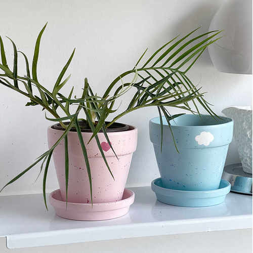 可爱手绘ins红陶吸水透气