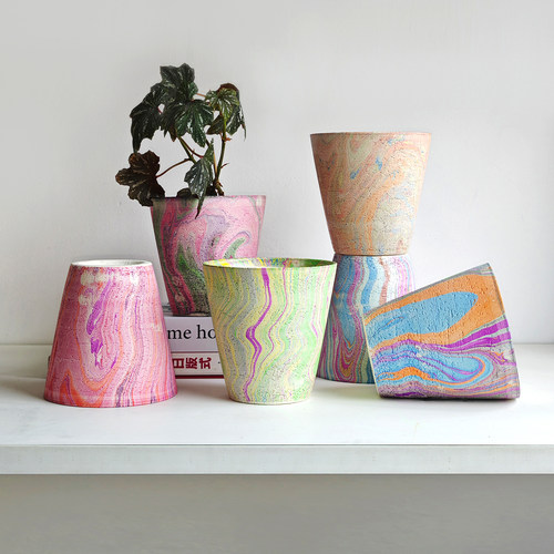 粗陶透气蝴蝶兰彩叶芋绿植花盆