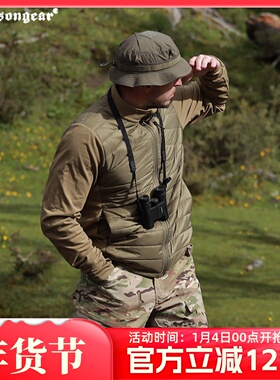 爱默生雪豹轻便保暖棉服男户外登山滑雪中层防寒可收纳新雪丽棉衣
