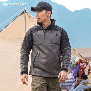 爱默生巨犀软壳抓绒卫衣男套头外套保暖透气机能战术卫衣秋冬休闲