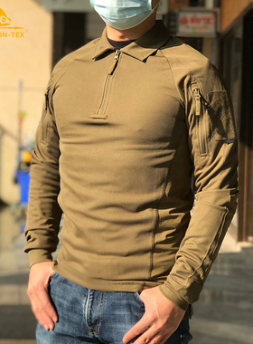 Helikon赫利肯竞技RANGE长袖POLO衫户外快干透气战术上衣T恤