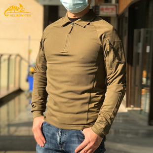 Helikon赫利肯竞技RANGE长袖POLO衫户外快干透气战术上衣T恤