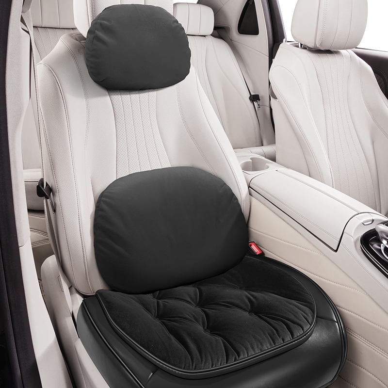 适用于蔚来et5tET7ET9EC6ES6EC7ES7ES8绒垫小三件汽车坐垫冬季