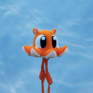 原创浮水跟屁虫小潜伴小飞象章鱼挂件钥匙扣装饰礼品