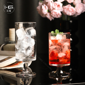 创意高级感红酒杯小众氛围感玻璃鸡尾酒杯饮品气泡水果汁杯子家用