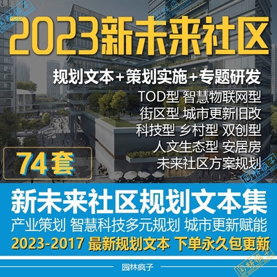 WB137 新款2023未来社区TOD社区智慧城市居住区规划设计案例文本