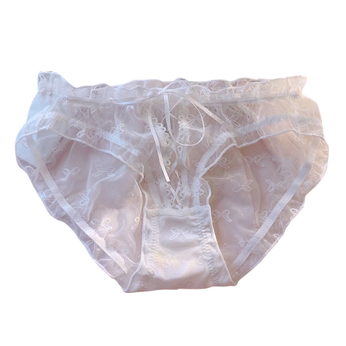 Японские милые кружевные сексуальные белые трусы, шорты