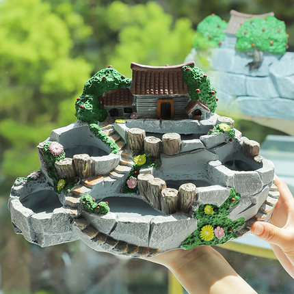 大号房子多口花盆微景观家用窗台装饰桌面摆件微景观多肉肉绿植盆