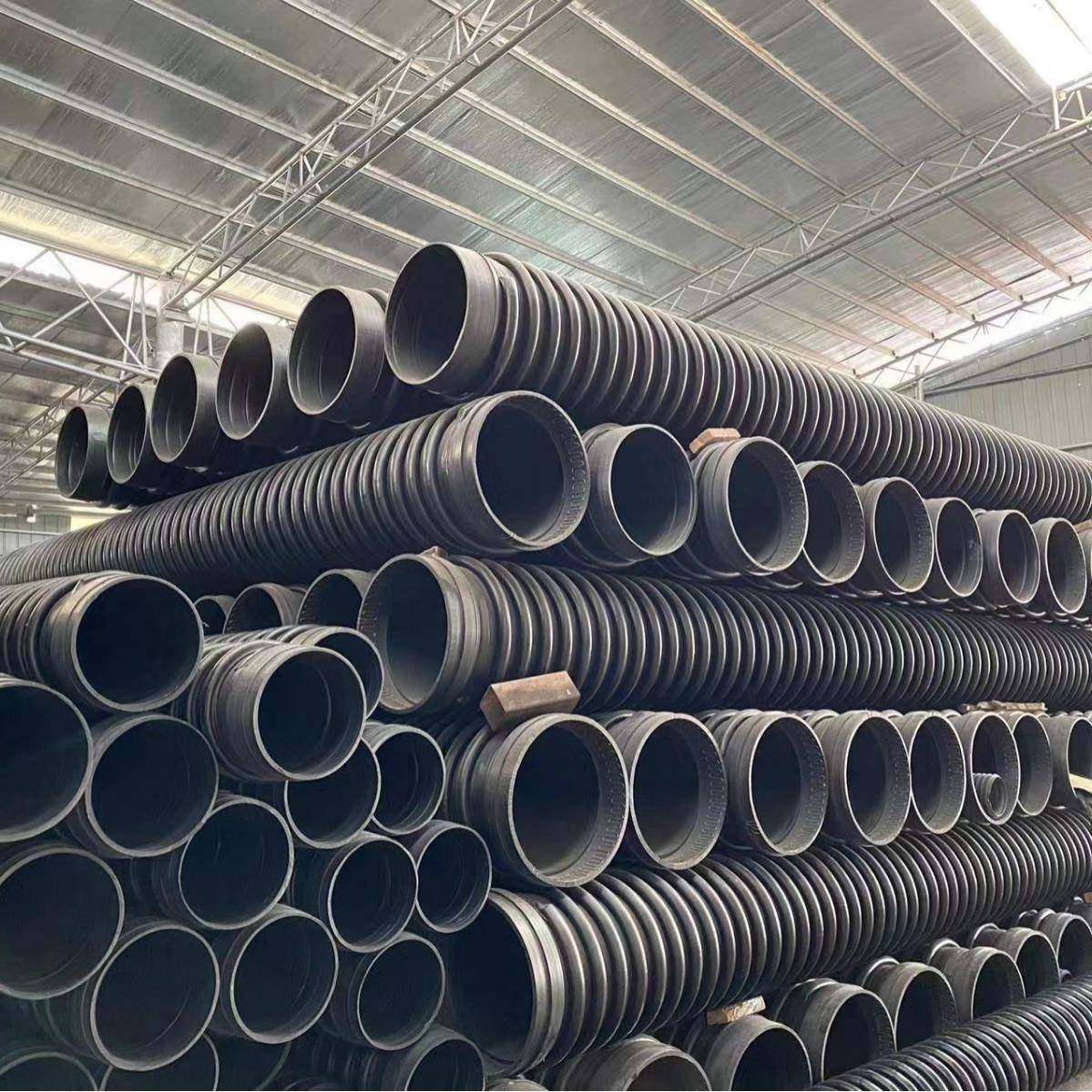 厂家销HDPE增强缠绕结构壁管排污排污排水大口径管电熔直克拉管