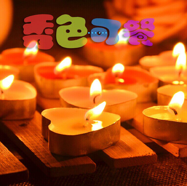 Heart-shaped candle smokeless Tea wax Heart-shaped pendulum Unburden originality romantic birthday Package candlein the Festive supplies/Gift , Candle  category - from Buy2taobao.com to provide professional Taobao agent buy service