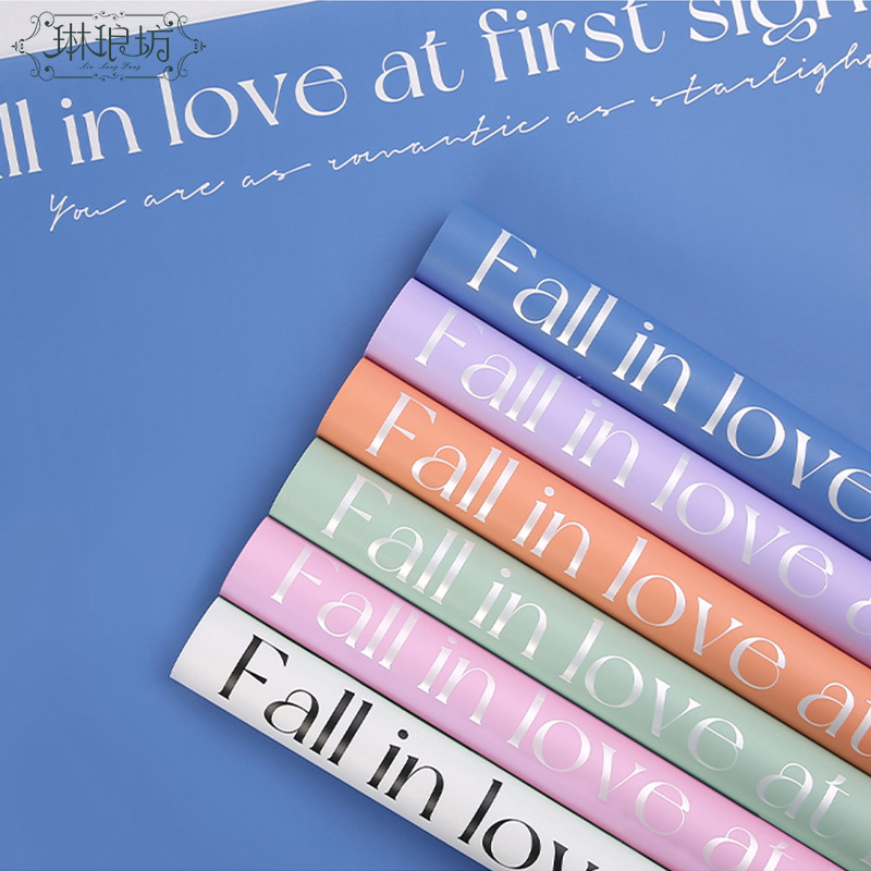 辛西娅防水纸鲜花包装简约设计