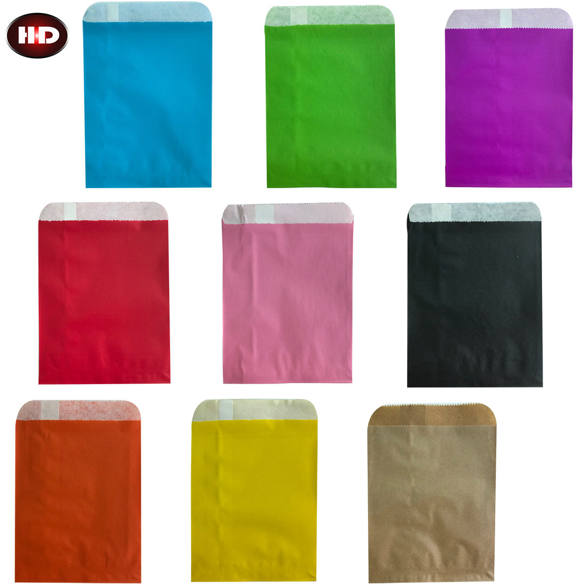 信封袋各种尺寸100一包可降解牛皮纸法棍面包袋聚会纸袋cookiebag
