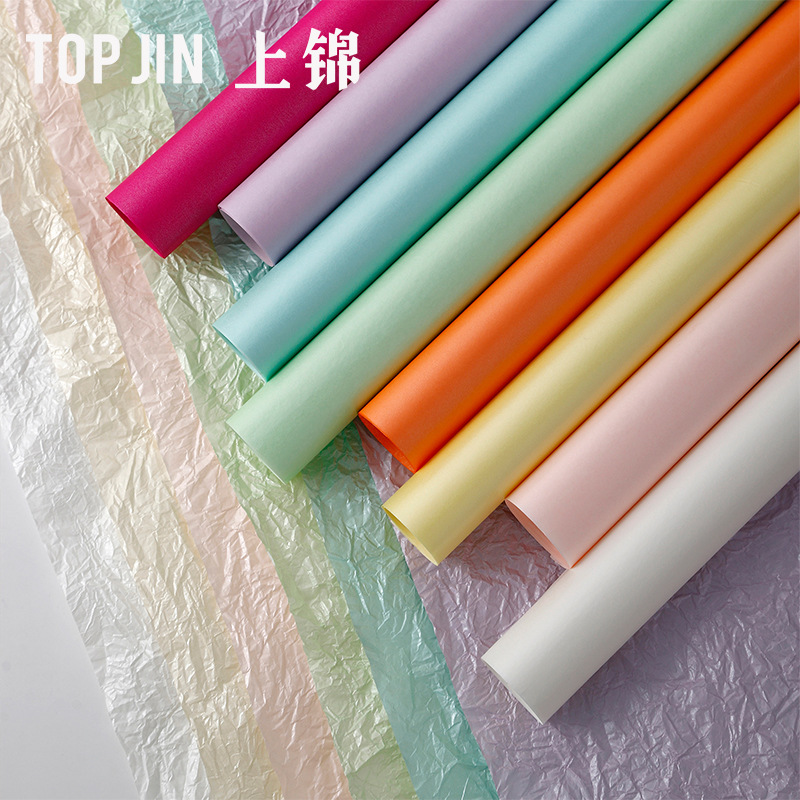 韩式珠光雪梨纸加厚花束内衬包装