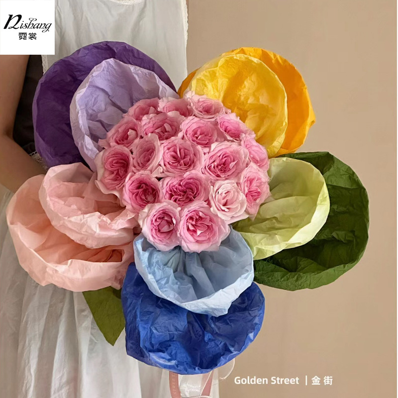 多巴胺小红花雪奈手工纸鲜花材料