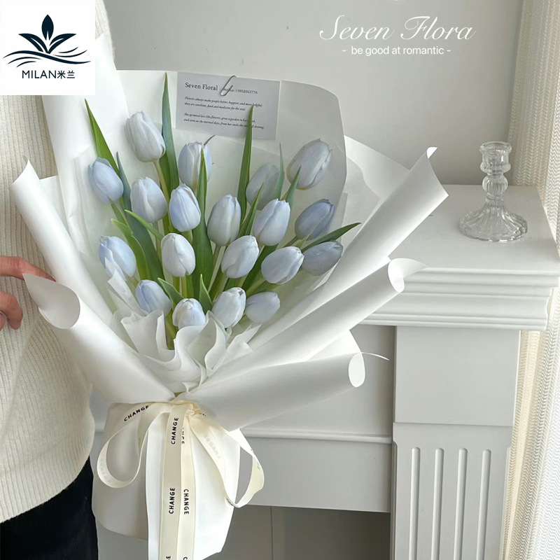 韩风纯色防水鲜花包装纸手工di