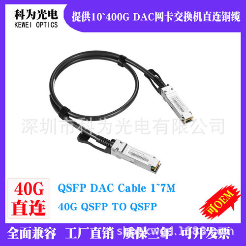 5M网卡40G交换机直连DAC