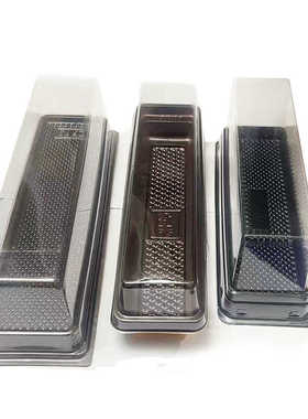 长条切块蛋糕塑料吸塑盒长条奶酪芝士饼干打包包装盒Z001蛋糕盒