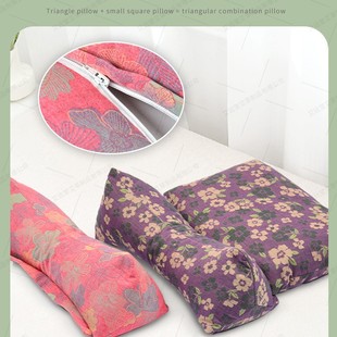 三角颈椎荞麦枕头护颈枕护颈椎助睡眠家用成人腰靠午睡枕头单人