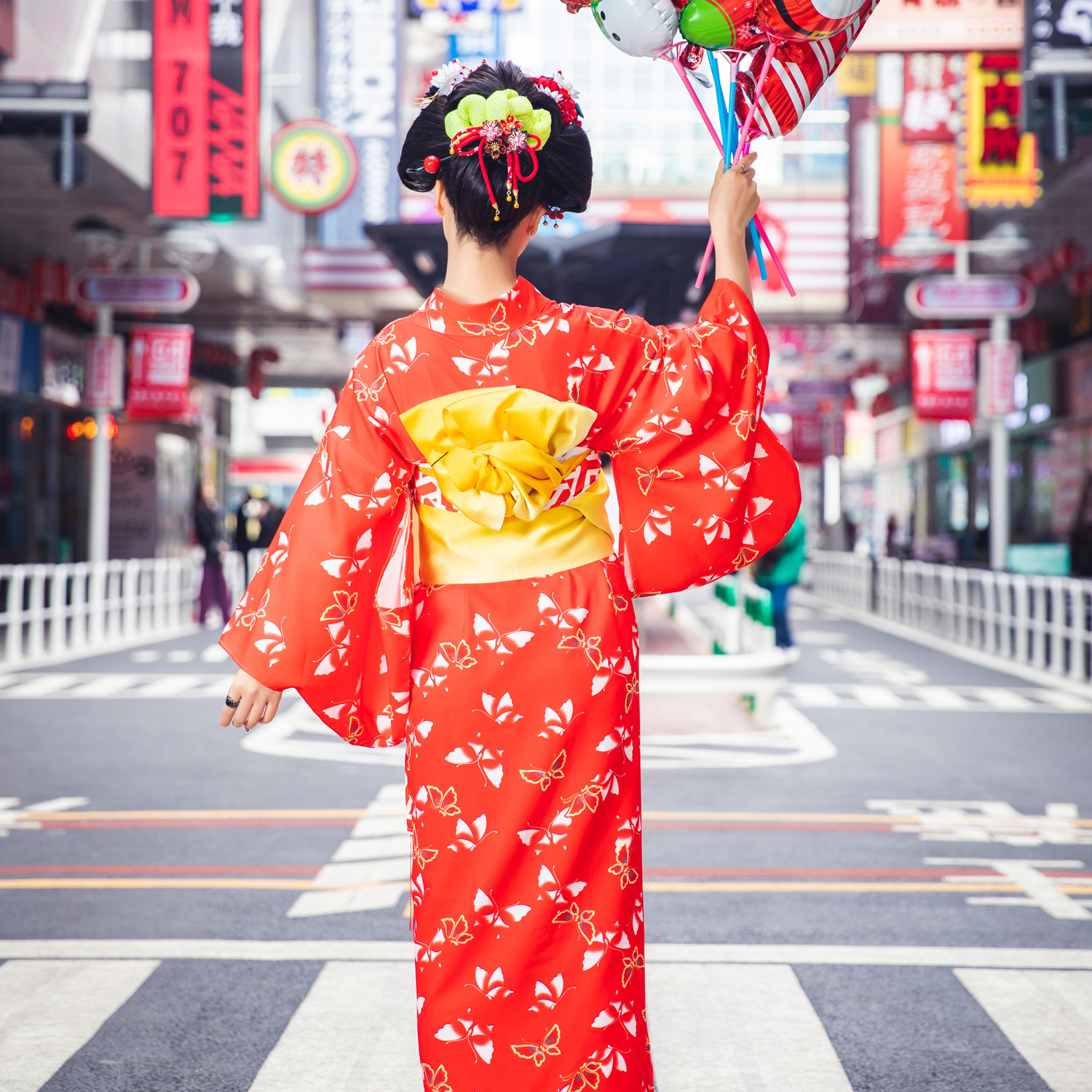 日本改良版和服纯欲复古清新淡雅可爱少女樱花祭夏日祭四件套浴衣
