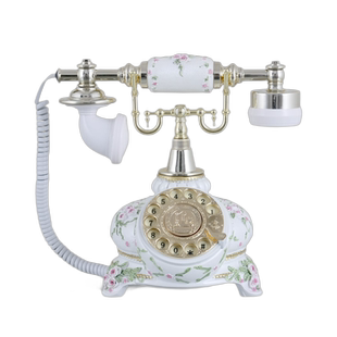 金属旋转拨盘/欧式仿古电话机/复古固话电话座机/机械铃声