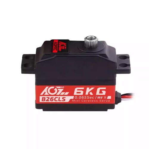 AGF 奥广飞 B26CLS 钛齿5kg-6kg半金属直升机用数码快速锁尾舵机