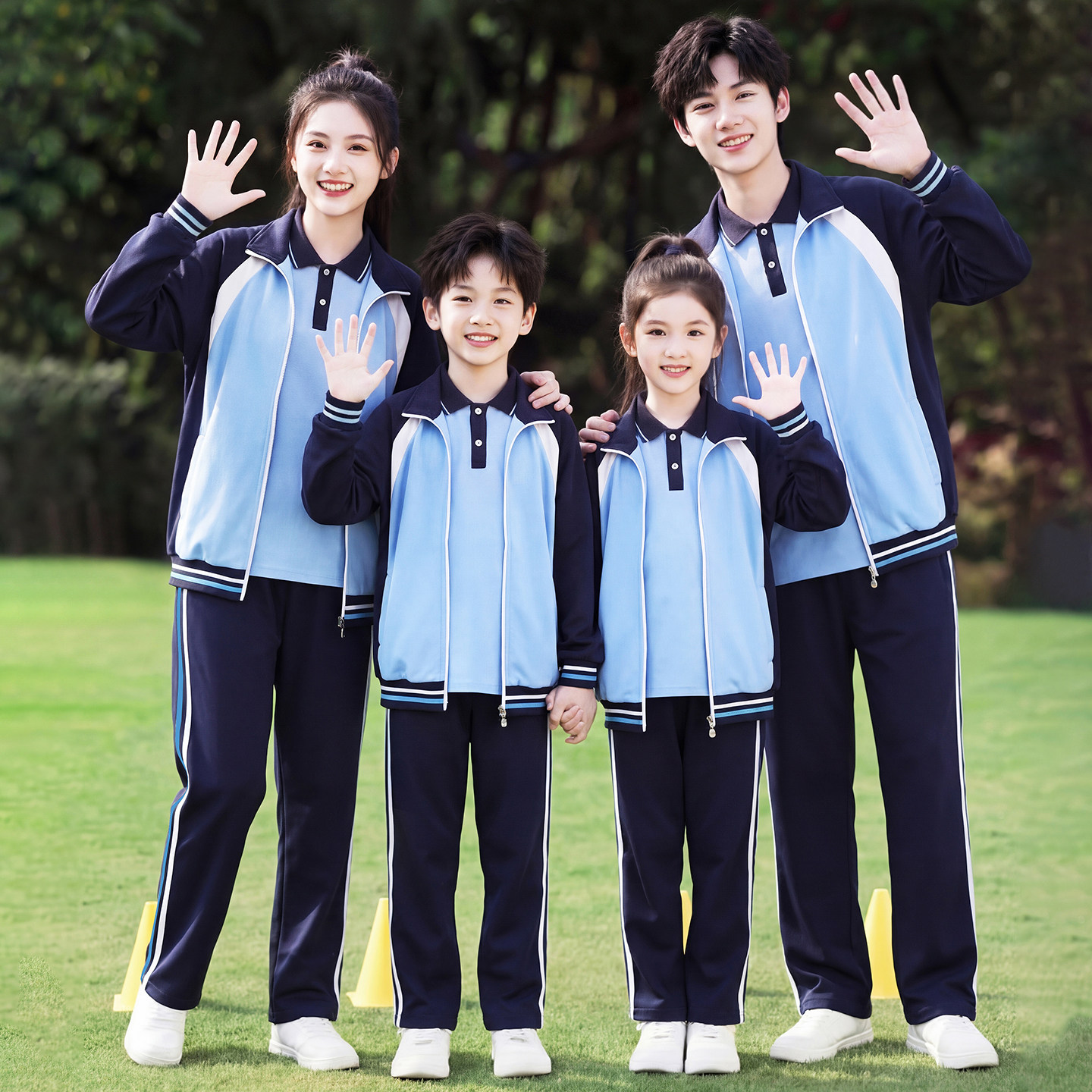 锦州中小学统一校服春秋新款套装