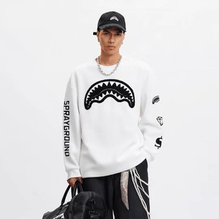 2025鲨鱼嘴新款摇粒绒保暖卫衣男女同款宽松休闲百搭上衣情侣卫衣